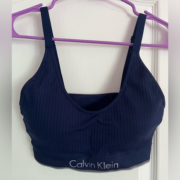 2 Calvin Klein Sports Bras, Size Large - Picture 5 of 6